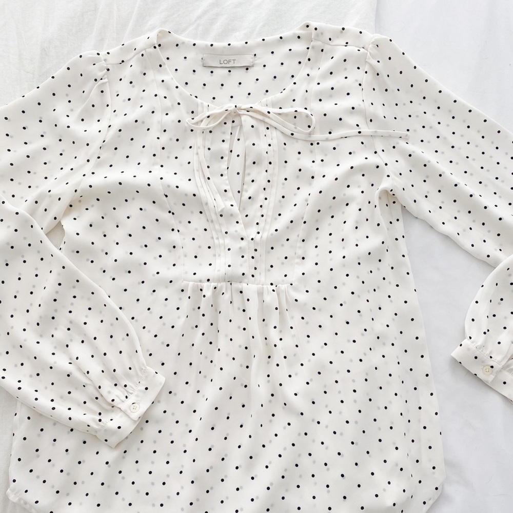 LOFT Polkadot Blouse